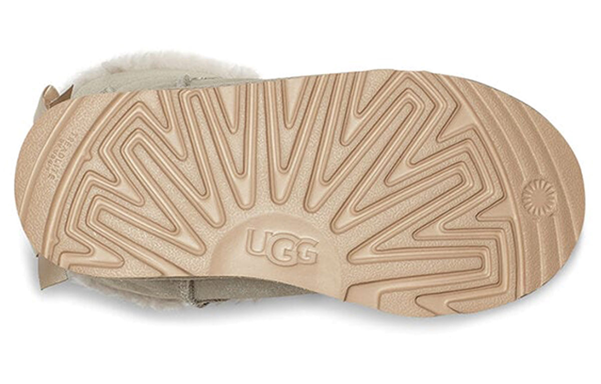 Details for (Youth) UGG Mini Bailey Bow II Shimmer 'Grey Big Kid' 1116173K-GOA