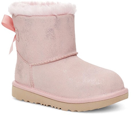 (Youth) UGG Mini Bailey Bow II Shimmer Snow Boots 'Pink' 1116173K-PCD Lookbook (Youth) UGG Mini Bailey Bow II Shimmer Snow Boots 'Pink' 1116173K-PCD