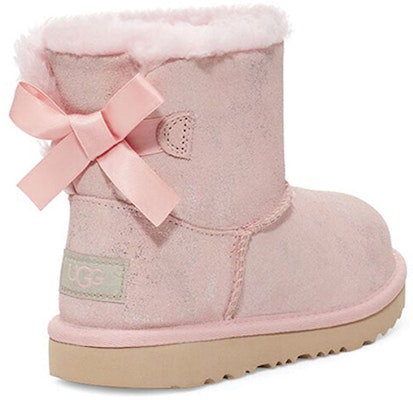 (Youth) UGG Mini Bailey Bow II Shimmer Snow Boots 'Pink' 1116173K-PCD Shop (Youth) UGG Mini Bailey Bow II Shimmer Snow Boots 'Pink' 1116173K-PCD
