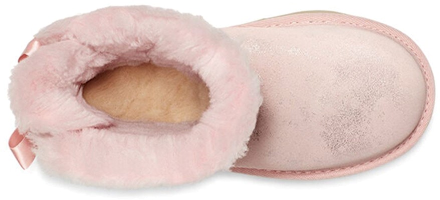 (Youth) UGG Mini Bailey Bow II Shimmer Snow Boots 'Pink' 1116173K-PCD Purchase (Youth) UGG Mini Bailey Bow II Shimmer Snow Boots 'Pink' 1116173K-PCD