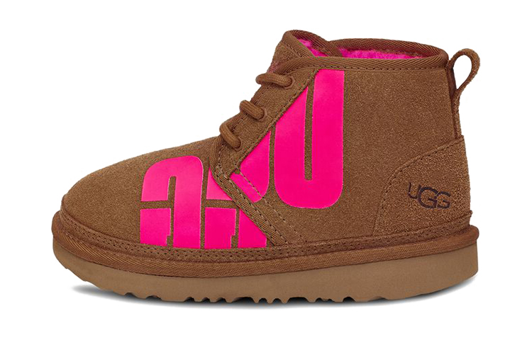 (Youth) UGG Neumel 'Chopped Comfort Warm High-Top Chestnut' 1129054K-CTPNK