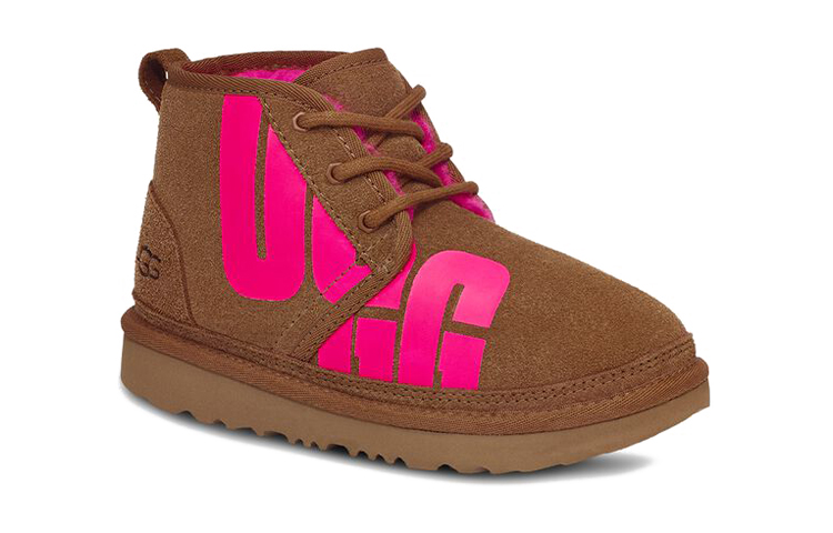 Lookbook (Youth) UGG Neumel 'Chopped Comfort Warm High-Top Chestnut' 1129054K-CTPNK