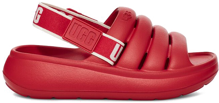 (JR) UGG 运动桑巴红凉拖鞋 1129050K-SBR Order (JR) UGG 运动桑巴红凉拖鞋 1129050K-SBR