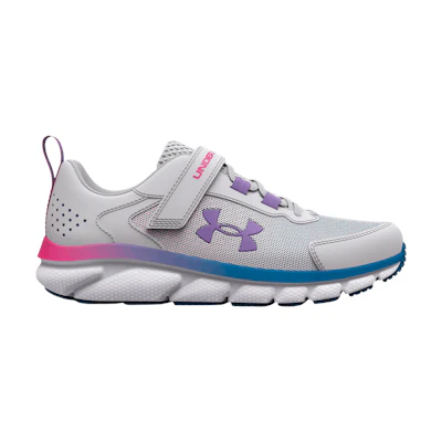 (Youth) UA Charged Assert 9 Wide AC 'Halo Grey White'