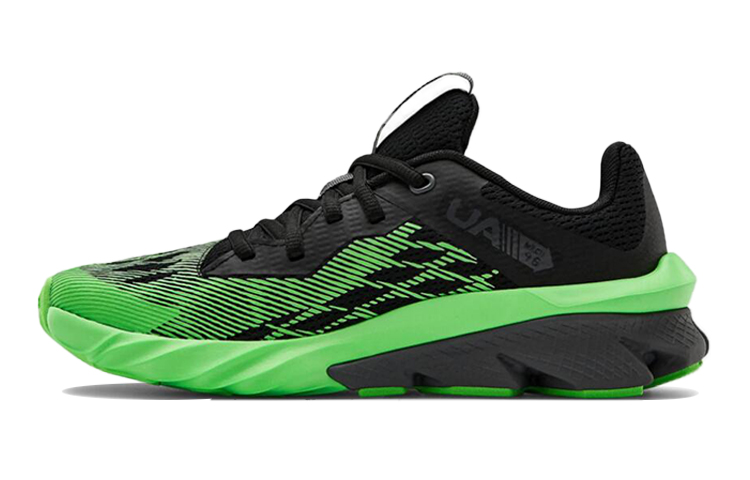 (Youth) UA Charged Scramjet 3 Sports Shoes Green/Black