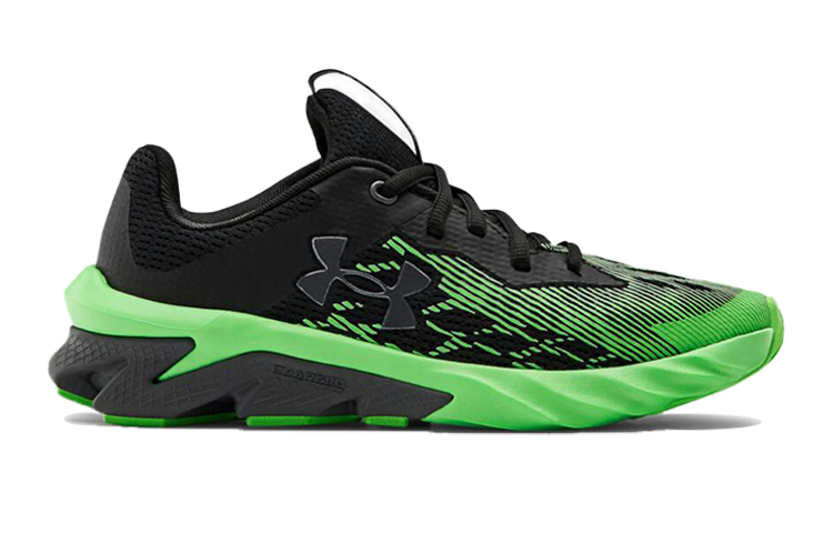 (Youth) UA Charged Scramjet 3 Sports Shoes Green/Black 圖 2