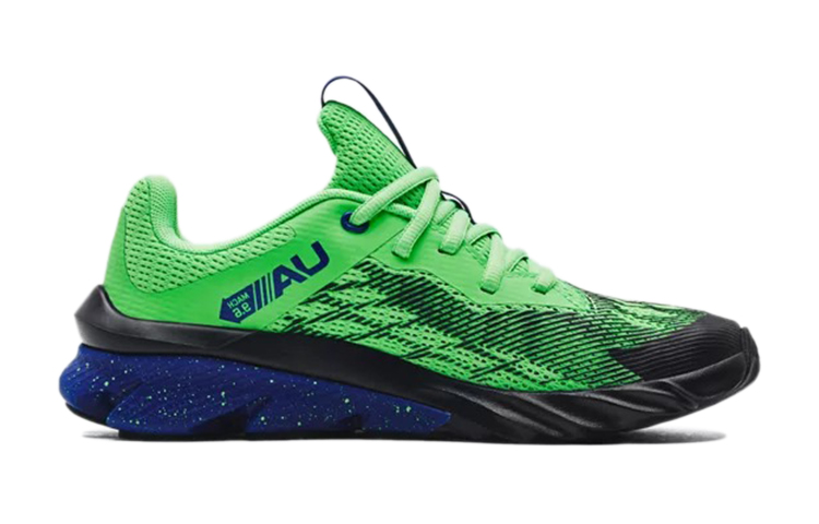 Order (JR) Under Armour Charged Scramjet 3 Low-Top Groen/Zwart 3022611-303