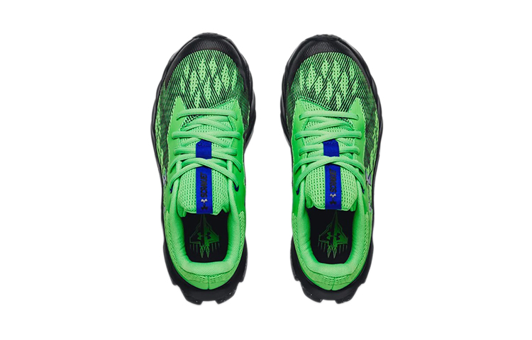 Shop (JR) Under Armour Charged Scramjet 3 Low-Top Groen/Zwart 3022611-303