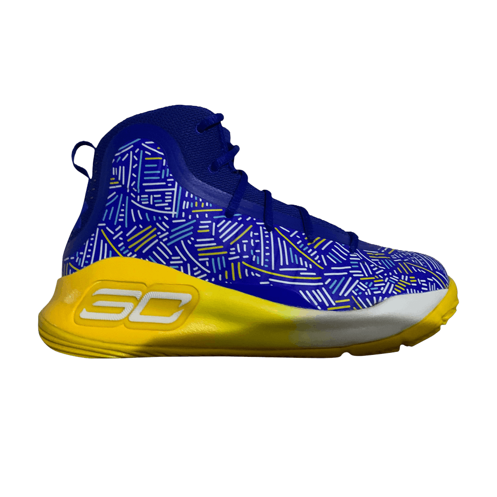 curry 4 blue and yellow