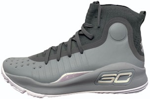 (Youth) Under Armour Curry 4 Mid 'Overcast Grey' 1295995-112 (Youth) Under Armour Curry 4 Mid 'Overcast Grey' 1295995-112