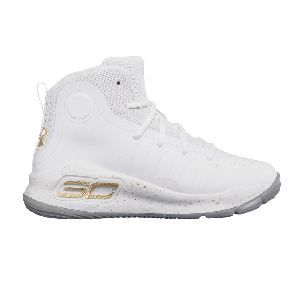 (Youth) Under Armour Curry 4 Mid 'White' 1295996-108