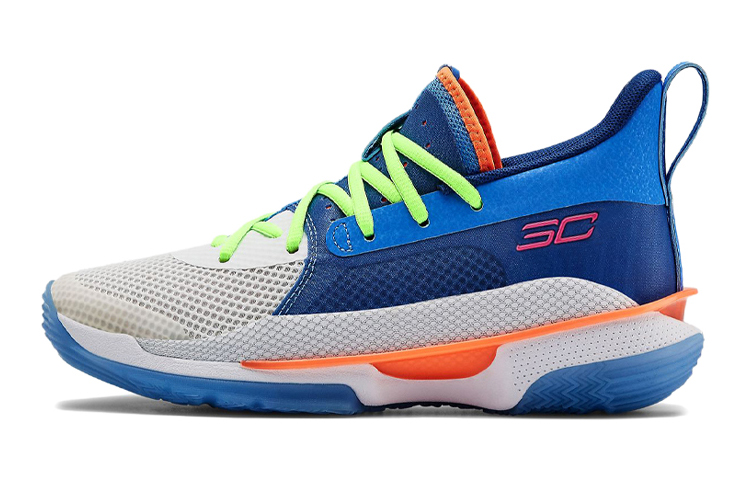 (Youth) Under Armour Curry 7 Big 'Super Soaker' 3022113-404