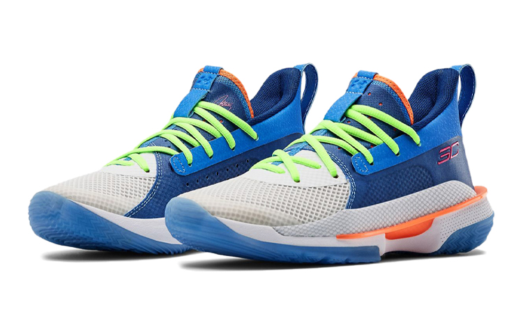 Lookbook (JR) Under Armour Curry 7 Grande 'Super Soaker'. 3022113-404