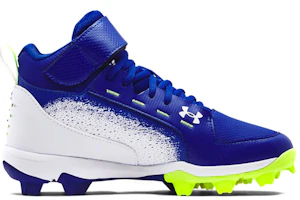 Order 大童 Under Armour Harper 6 中筒 RM JR 防滑耐磨棒球鞋 藍白