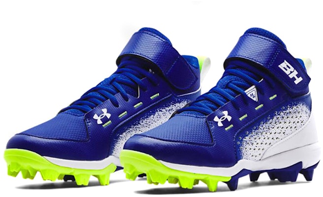 大童 Under Armour Harper 6 中筒 RM JR 防滑耐磨棒球鞋 藍白 Lookbook 大童 Under Armour Harper 6 中筒 RM JR 防滑耐磨棒球鞋 藍白