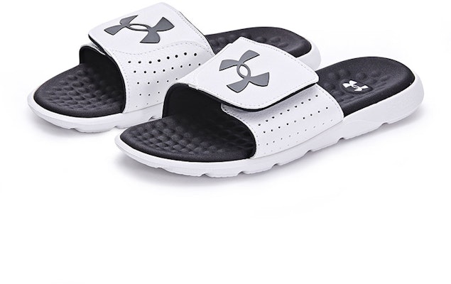 (Youth) Under Armour Ignite Pro Slides 'White and Black' 3026036 Sizing (Youth) Under Armour Ignite Pro Slides 'White and Black' 3026036