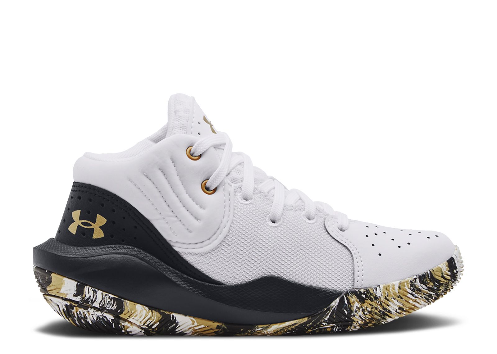 (Youth) Under Armour Jet '21 PS 'White Black Gold' 3024795-100