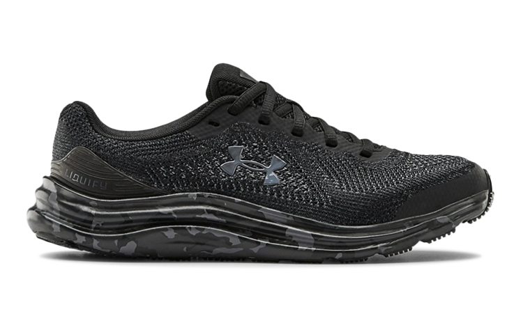Order (JR) Under Armour Liquify 印花“黑色”鞋 3023677-001