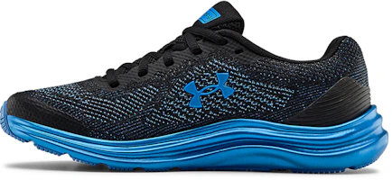 (Youth) Under Armour Liquify Sneakers Black/Blue 3022875-001 (Youth) Under Armour Liquify Sneakers Black/Blue 3022875-001