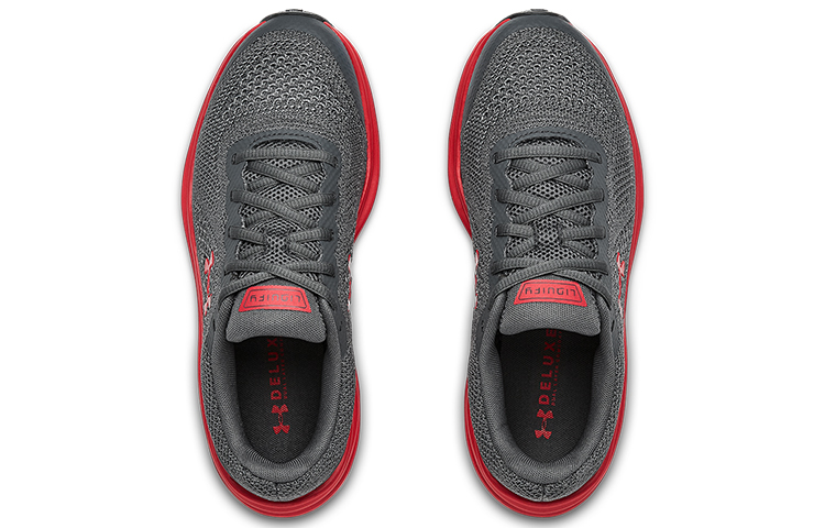 Shop (JR) Under Armour Liquify Sneaker Grau/Rot 3022875-100