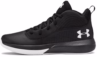 (Youth) Under Armour Lockdown 4 Black 3022123-001 (Youth) Under Armour Lockdown 4 Black 3022123-001