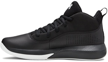 (Youth) Under Armour Lockdown 4 Black 3022123-001 (Youth) Under Armour Lockdown 4 Black 3022123-001
