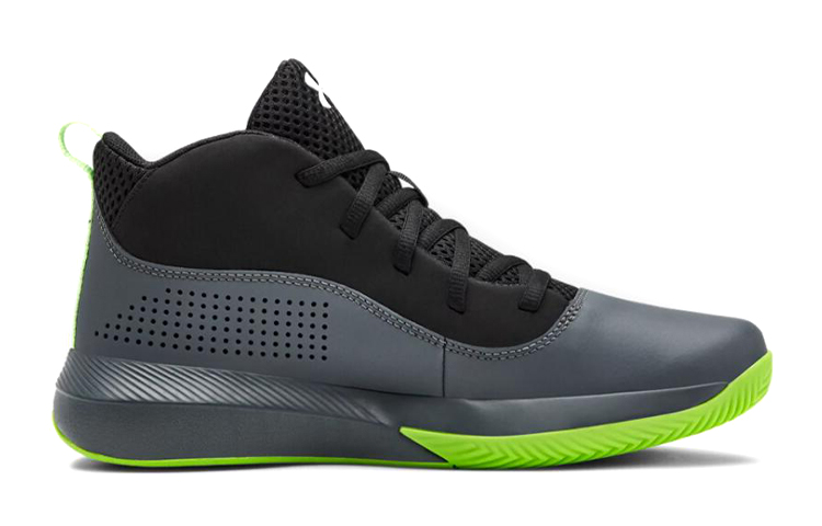 (Youth) UA Lockdown 4 Black/Green 圖 2