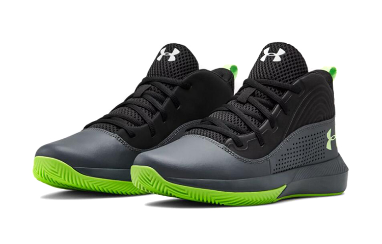 (Youth) UA Lockdown 4 Black/Green 圖 3