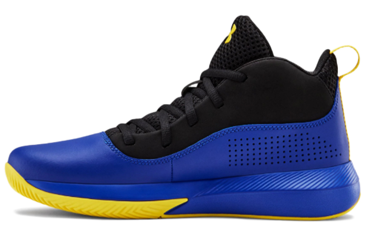 (Youth) Under Armour Lockdown 4 Blue/Yellow 3022123-400