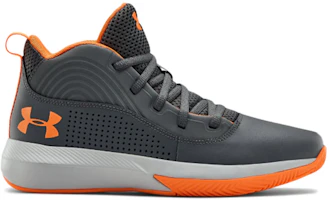 Order GS大童 Under Armour Lockdown 4 灰橙 復古籃球鞋