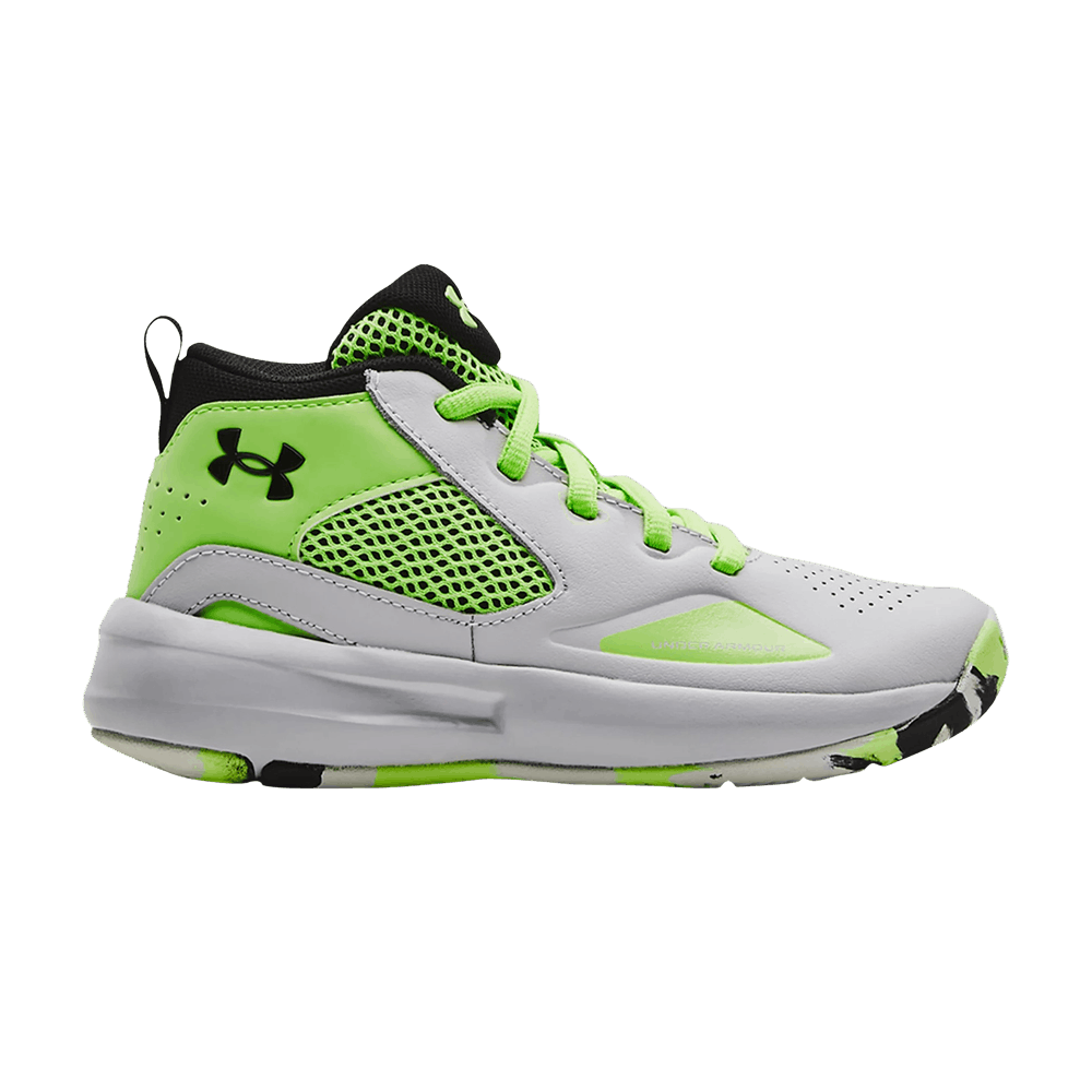 (Youth) Under Armour Lockdown 5 'Halo Grey Quirky Lime Camo' 3023534-103