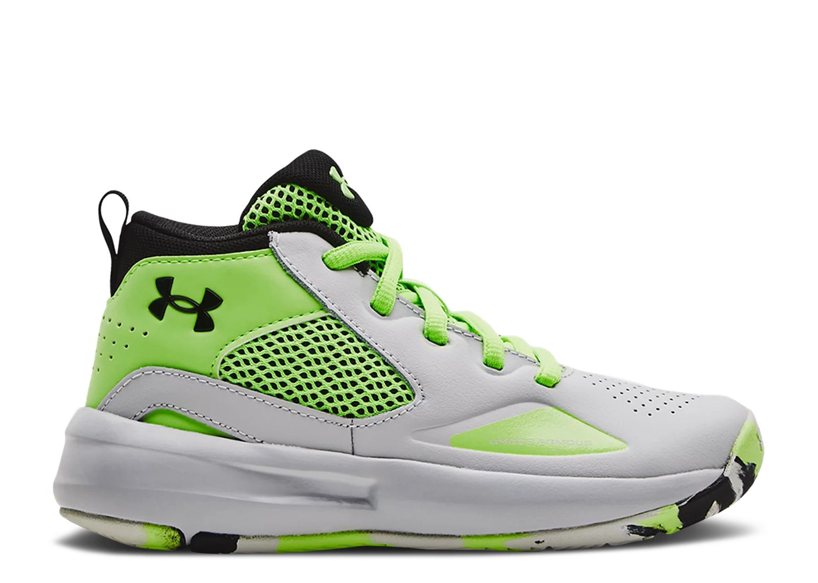 (Youth) Under Armour Lockdown 5 'Halo Grey Quirky Lime Camo' 3023534-103