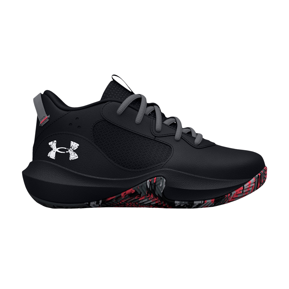 (Youth) Under Armour Lockdown 6 'Black Blitz Red' 3025618-002
