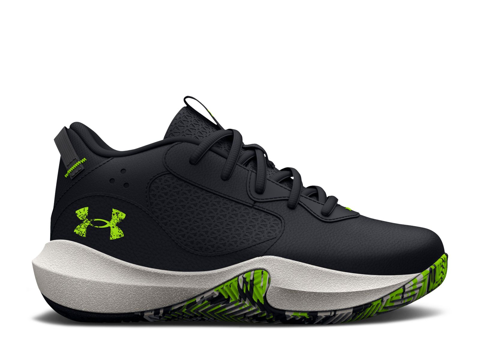(Youth) Under Armour Lockdown 6 'Black Lime' 3025618-004