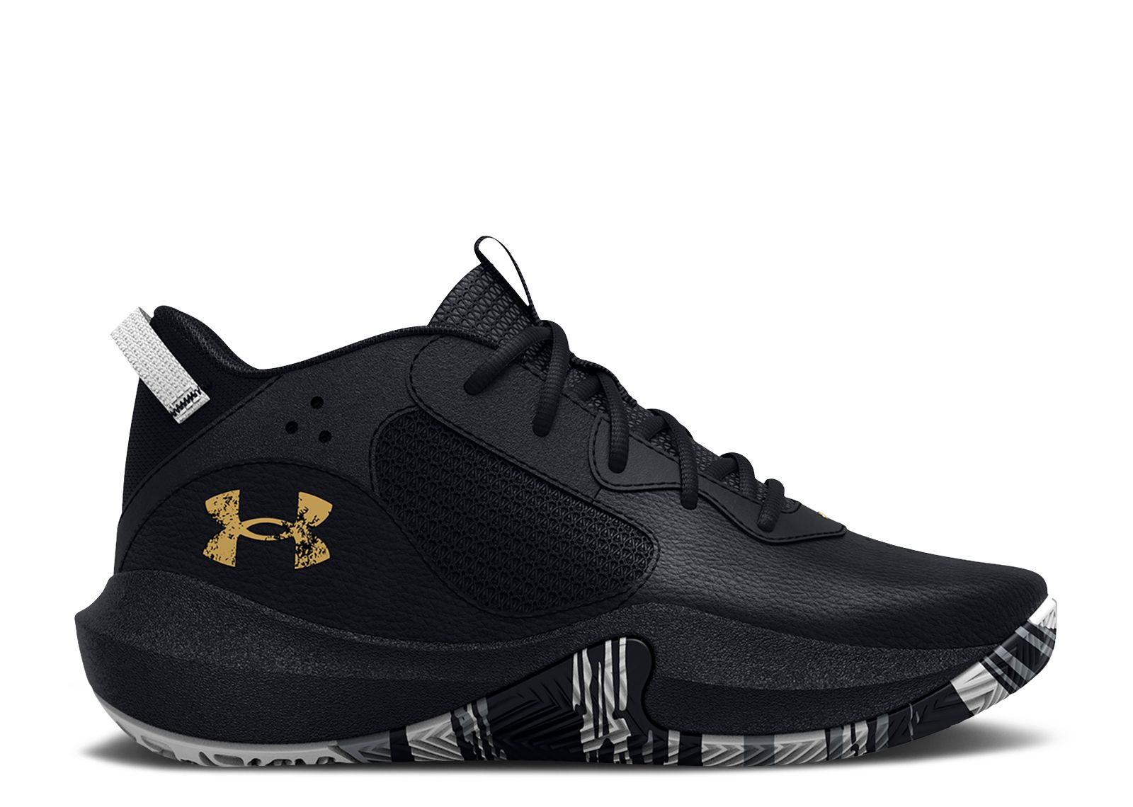 (Youth) Under Armour Lockdown 6 'Black Metallic Gold' 3025618-003