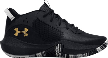 (Youth) Under Armour Lockdown 6 'Black Metallic Gold' 3025618-003 (Youth) Under Armour Lockdown 6 'Black Metallic Gold' 3025618-003