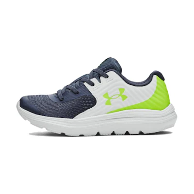 (Youth) UA Outhustle AL 'Downpour Grey Lime'