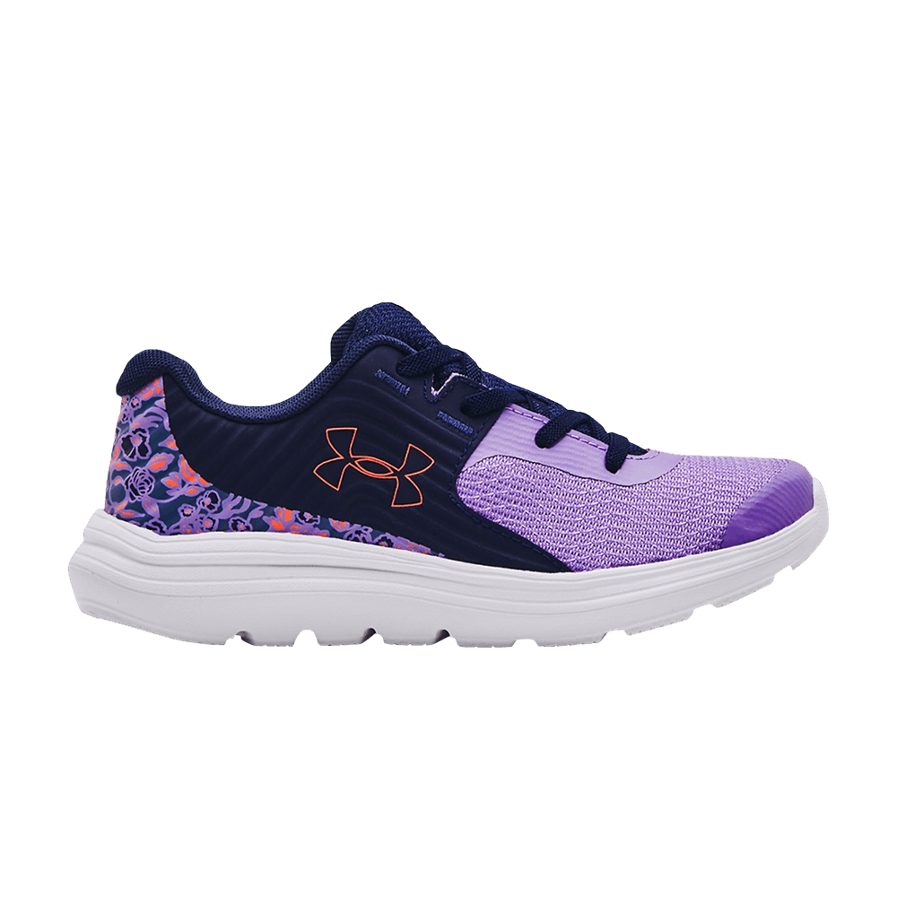 (Youth) Under Armour Outhustle Print 'Vivid Lilac Midnight Navy' 3025062-500
