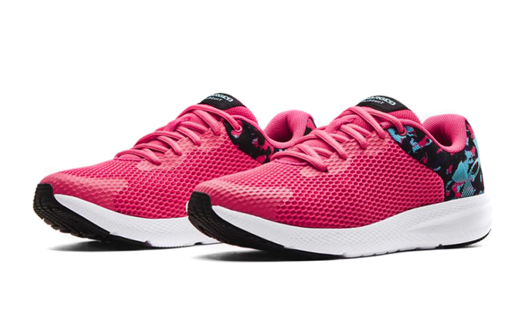 Lookbook (JR) Under Armour Pursuit 2 Logo Imprimé Baskets Rouges 3025146-600