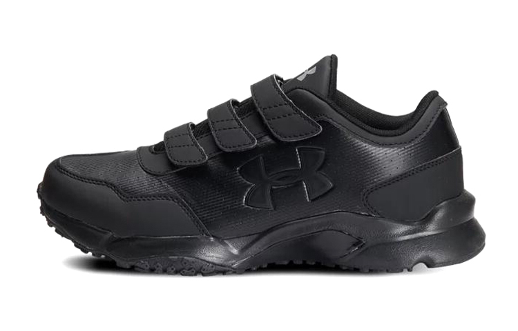 (Youth) Under Armour Running Shoes 'Velcro Black' 3020208-001