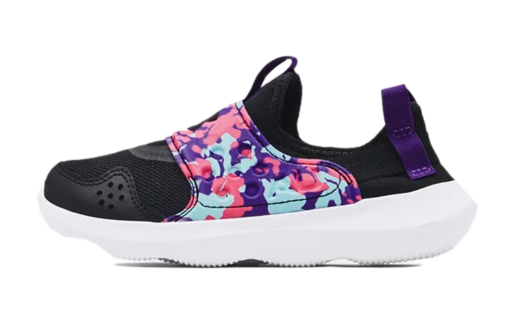 (Youth) Under Armour Runplay Camo 'Black White Purple' 3025193-001