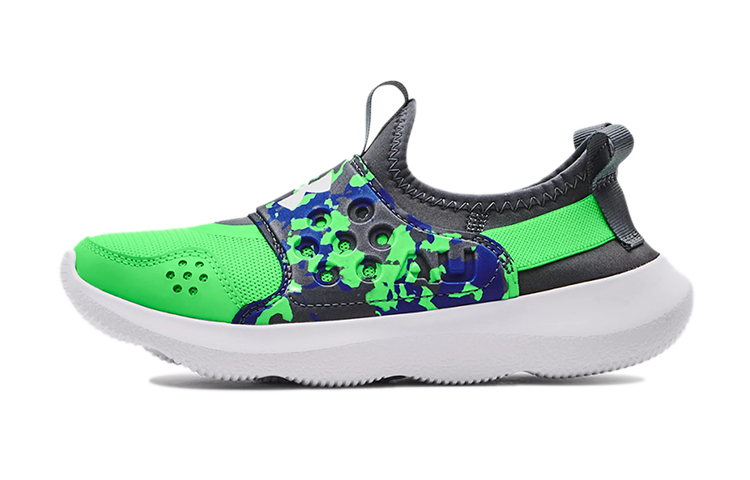 (Youth) Under Armour Runplay Camo 'White Green' 3025190-300