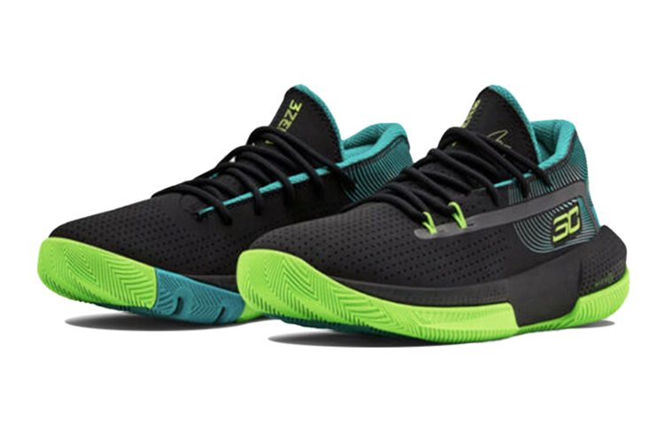 Lookbook (Youth) Under Armour SC 3ZER0 3 'Black Green' 3022117-003