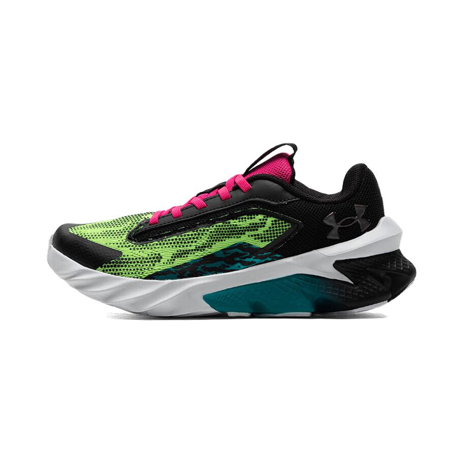 (Youth) Under Armour Scramjet 4 Wild 'Black Quirky Lime' 3024995-001
