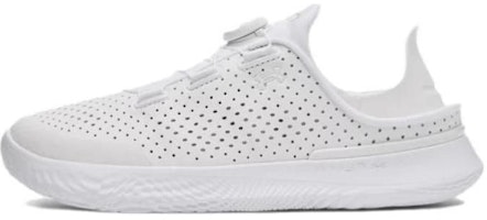 (Youth) Under Armour SlipSpeed Leather 'Triple White' 3028566-100 (Youth) Under Armour SlipSpeed Leather 'Triple White' 3028566-100