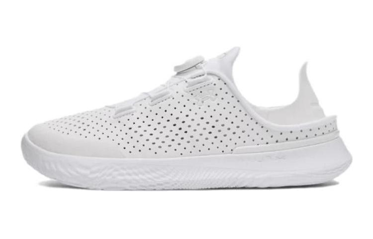 (Youth) Under Armour SlipSpeed Leather 'Triple White' 3028566-100