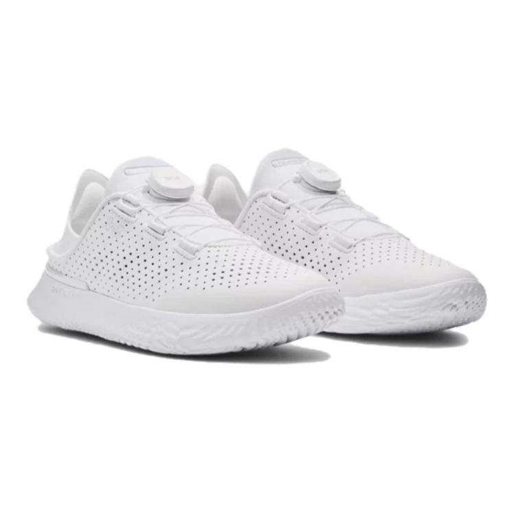 Lookbook (Youth) Under Armour SlipSpeed Leather 'Triple White' 3028566-100