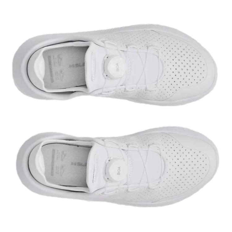 Shop (Youth) Under Armour SlipSpeed Leather 'Triple White' 3028566-100