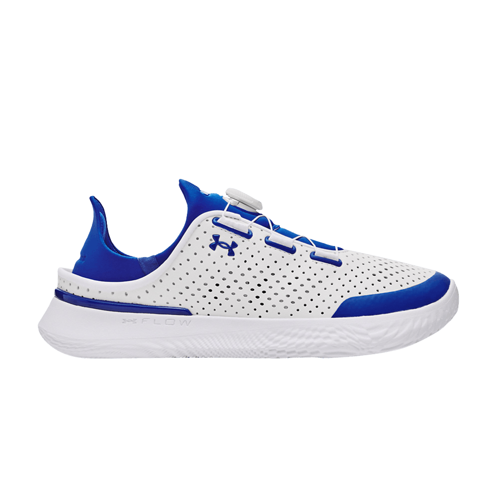 (Youth) Under Armour SlipSpeed Leather 'White Team Royal' 3028566-103