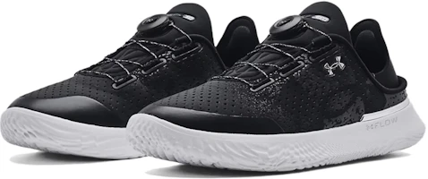 Shop 兒童 Under Armour 舒適 套足 減震耐磨 兒童訓練鞋 黑白